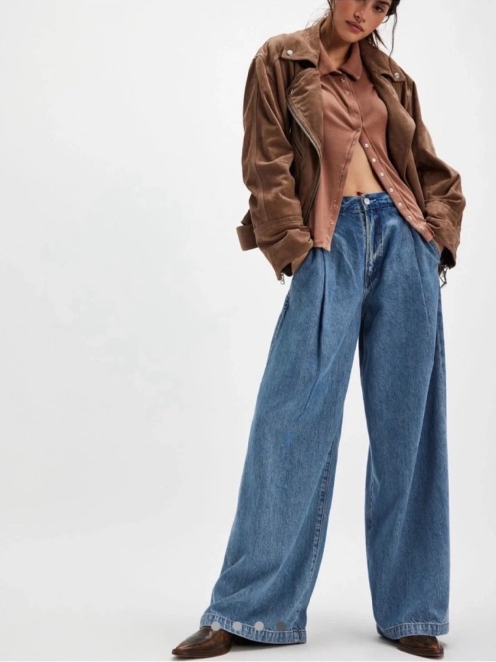 Agolde Ellis Pleated Trouser Jeans
